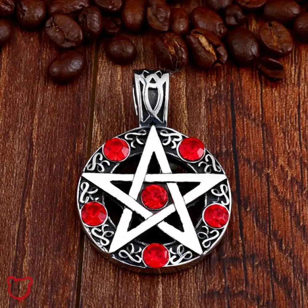 Pentagram Stone Pendant Necklace - The Cursed Closet