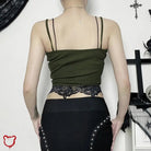 Pixie's lace patchwork crop top - The Cursed Closet