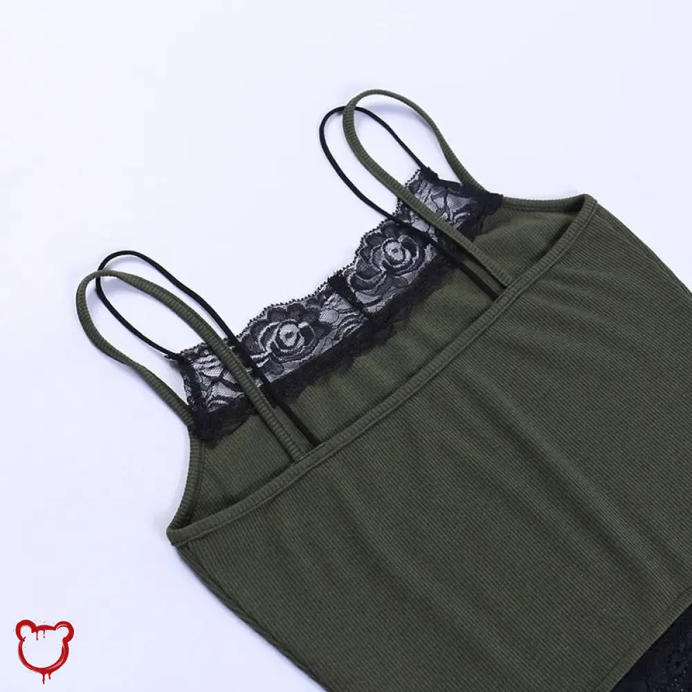 Pixie's lace patchwork crop top - The Cursed Closet