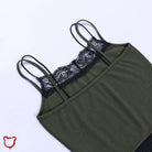 Pixie's lace patchwork crop top - The Cursed Closet