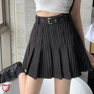 Pleated Pinstripe Mini Skirt - The Cursed Closet