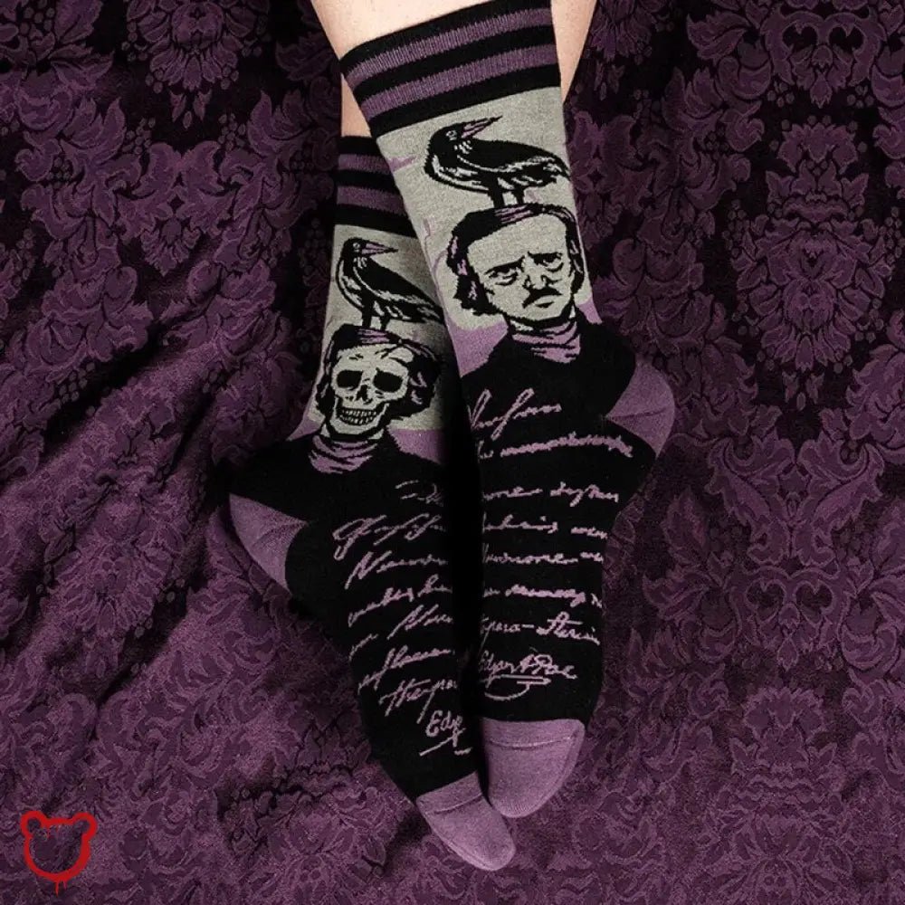 Poe Raven Socks - The Cursed Closet