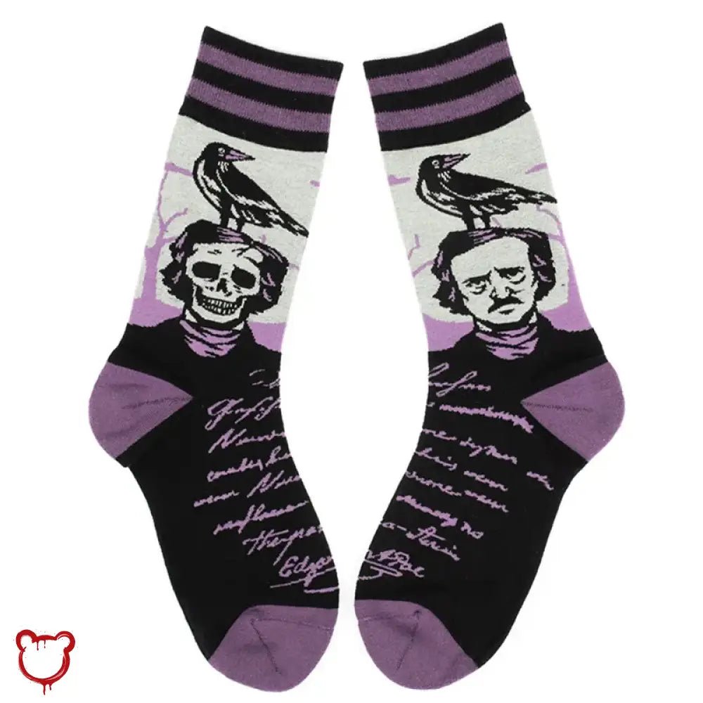 Poe Raven Socks - The Cursed Closet