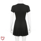 Prey' chic black v - neck dress. - The Cursed Closet
