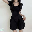 Prey' chic black v - neck dress. - The Cursed Closet