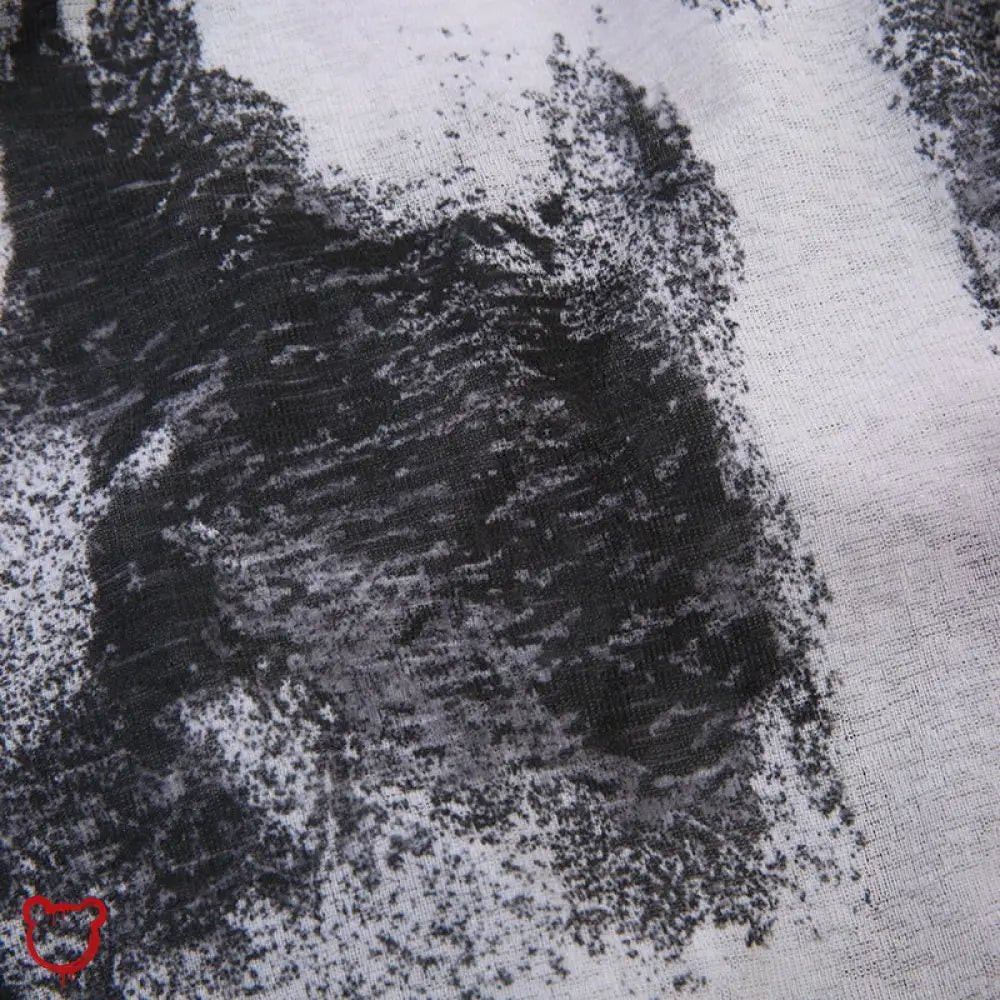 Psycho' Black Tie Dye Top - The Cursed Closet