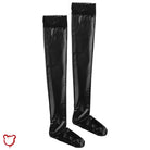 PU Wet - Look Latex Thigh Highs - The Cursed Closet