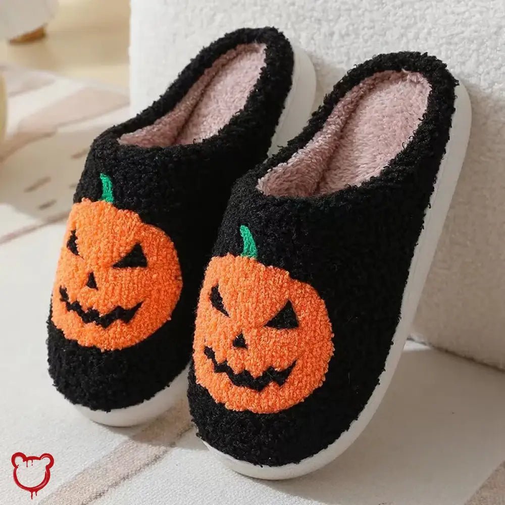 Pumpkin Halloween Slippers - The Cursed Closet
