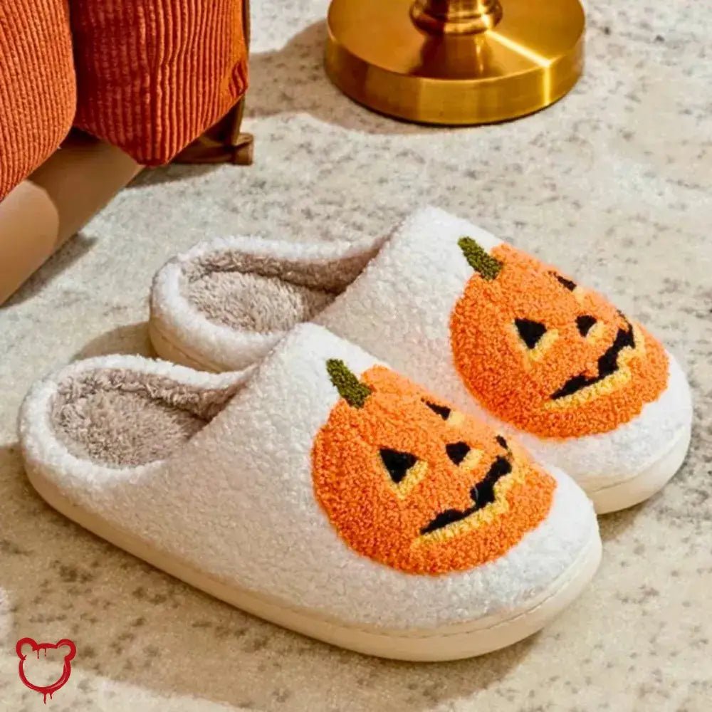 Pumpkin Halloween Slippers - The Cursed Closet