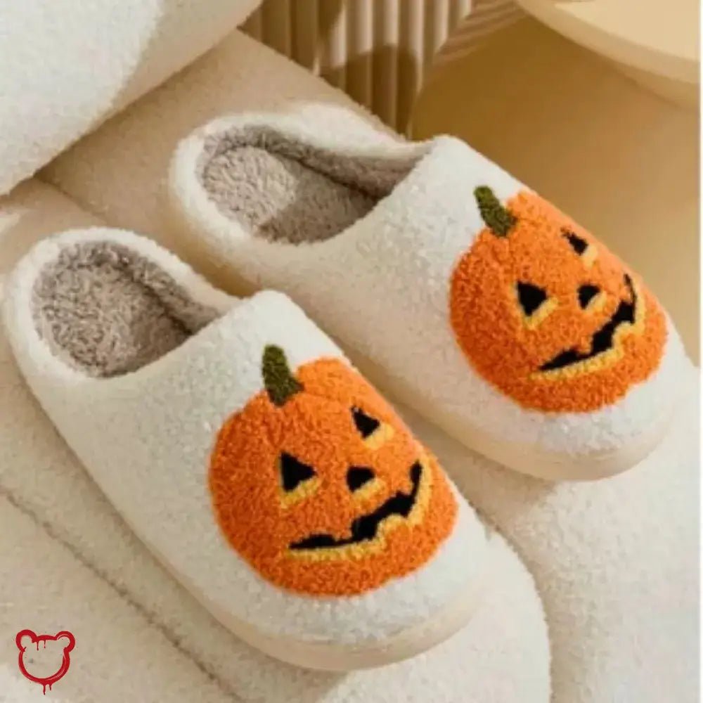 Pumpkin Halloween Slippers - The Cursed Closet