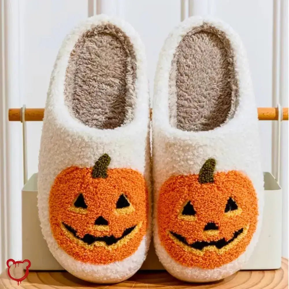 Pumpkin Halloween Slippers - The Cursed Closet