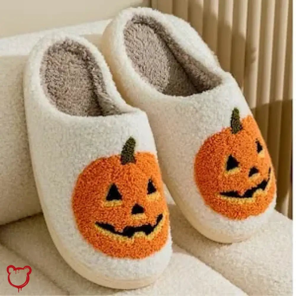 Pumpkin Halloween Slippers - The Cursed Closet
