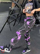 Purple Tie Dye Harem Pants - The Cursed Closet
