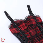 "Rebel Plaid Grunge Dress" - The Cursed Closet