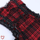 "Rebel Plaid Grunge Dress" - The Cursed Closet