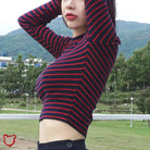 Red & Black Striped Top - The Cursed Closet