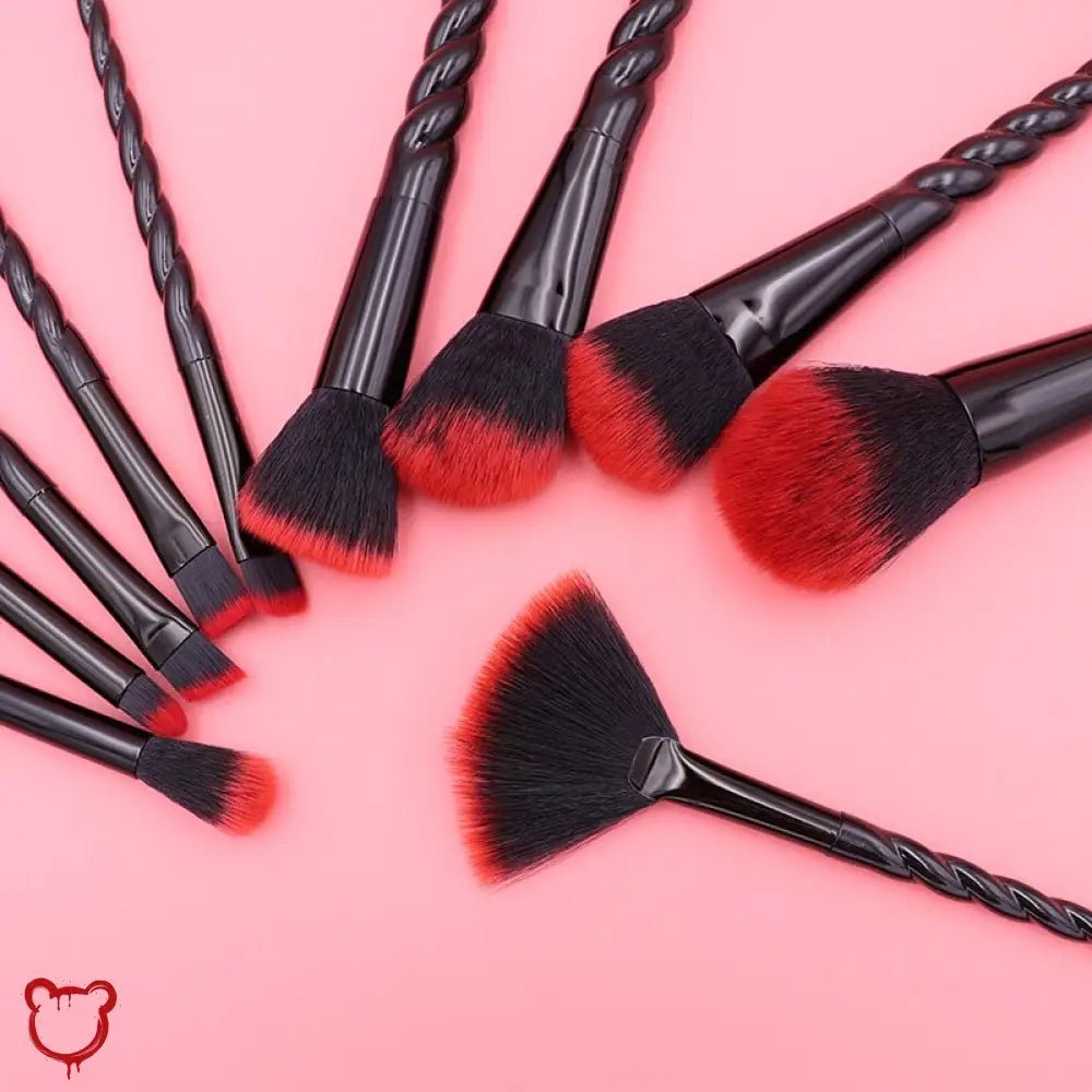 Red Brush Set - The Cursed Closet