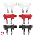 "Red/Black Faux Leather Bow Garters" - The Cursed Closet