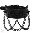 "Rivet Chain Punk Collar" - The Cursed Closet