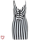 Road Stripped Dress - The Cursed Closet