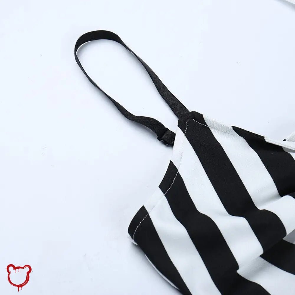 Road Stripped Dress - The Cursed Closet