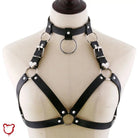 Rock Black PU Leather Harness - The Cursed Closet