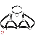 Rock Black PU Leather Harness - The Cursed Closet
