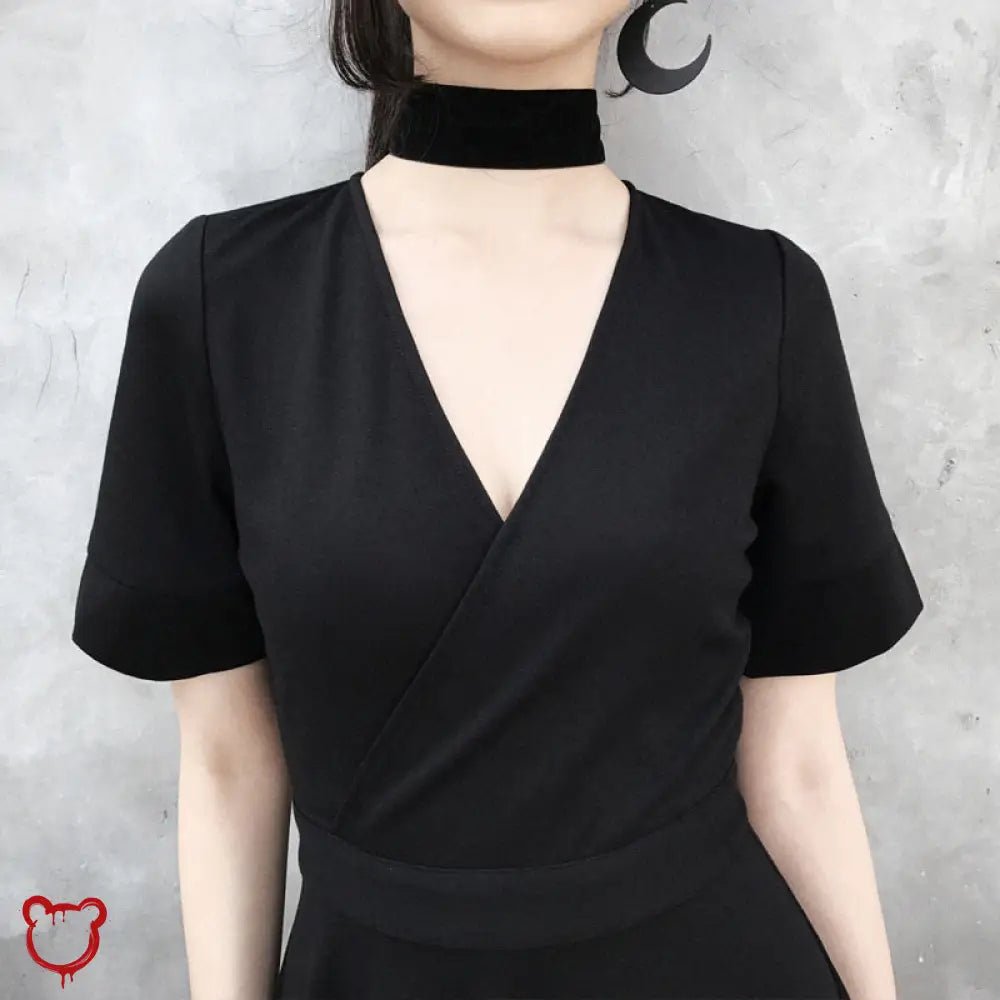 Scary Open Back Gothic Dress - The Cursed Closet