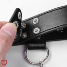 "Seductive Leather Chain Harness Set" - The Cursed Closet