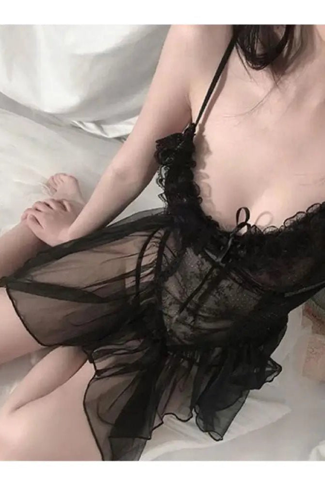 "Sexy Lace Lolita Lingerie Dress" - The Cursed Closet
