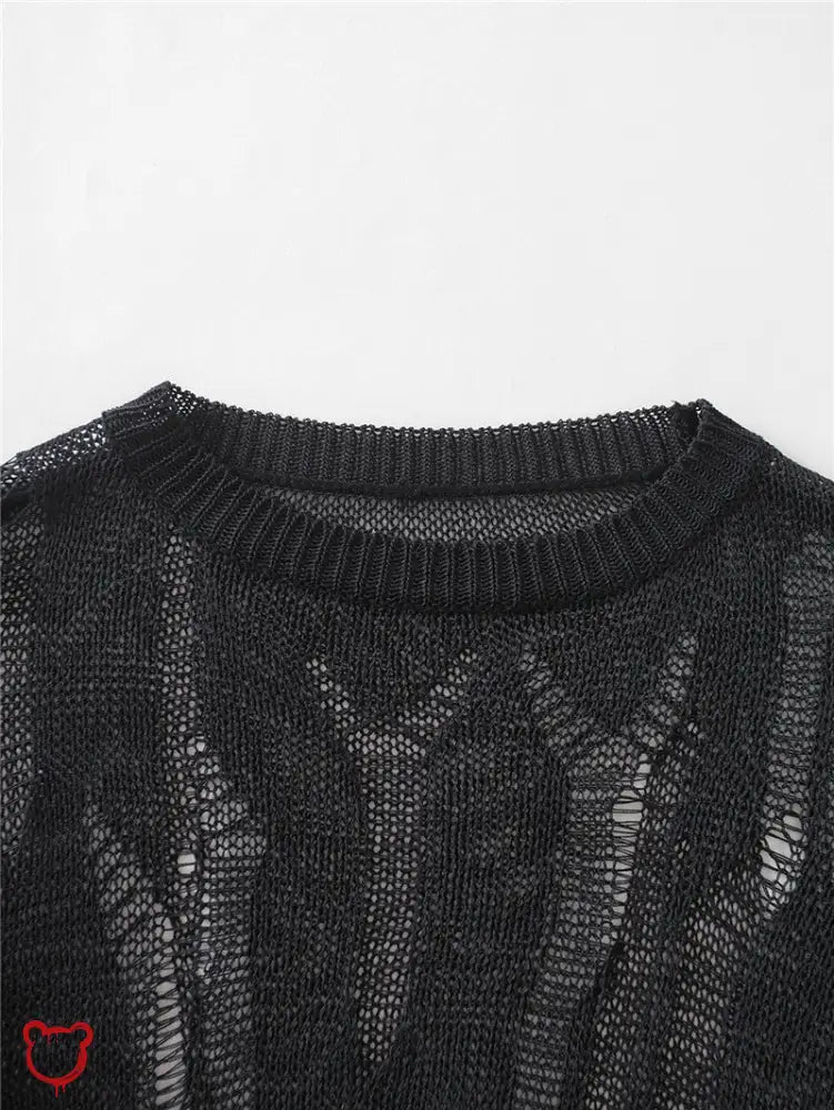 Shadowed Grunge Sweater - The Cursed Closet
