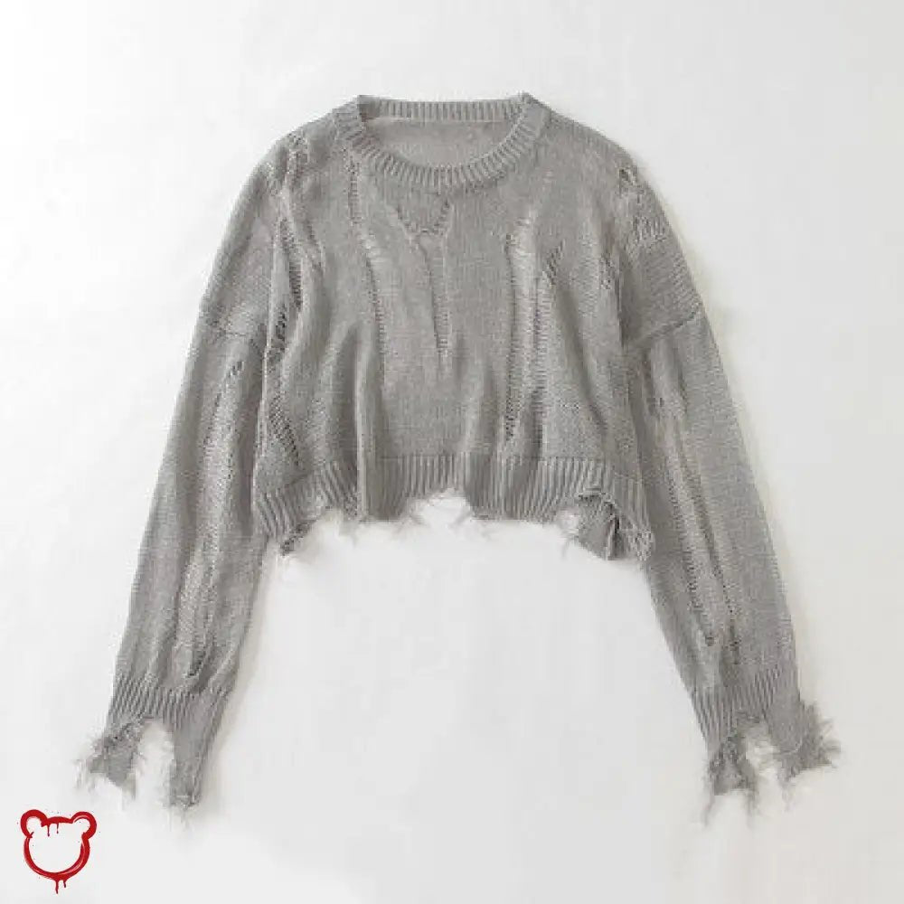 Shadowed Grunge Sweater - The Cursed Closet