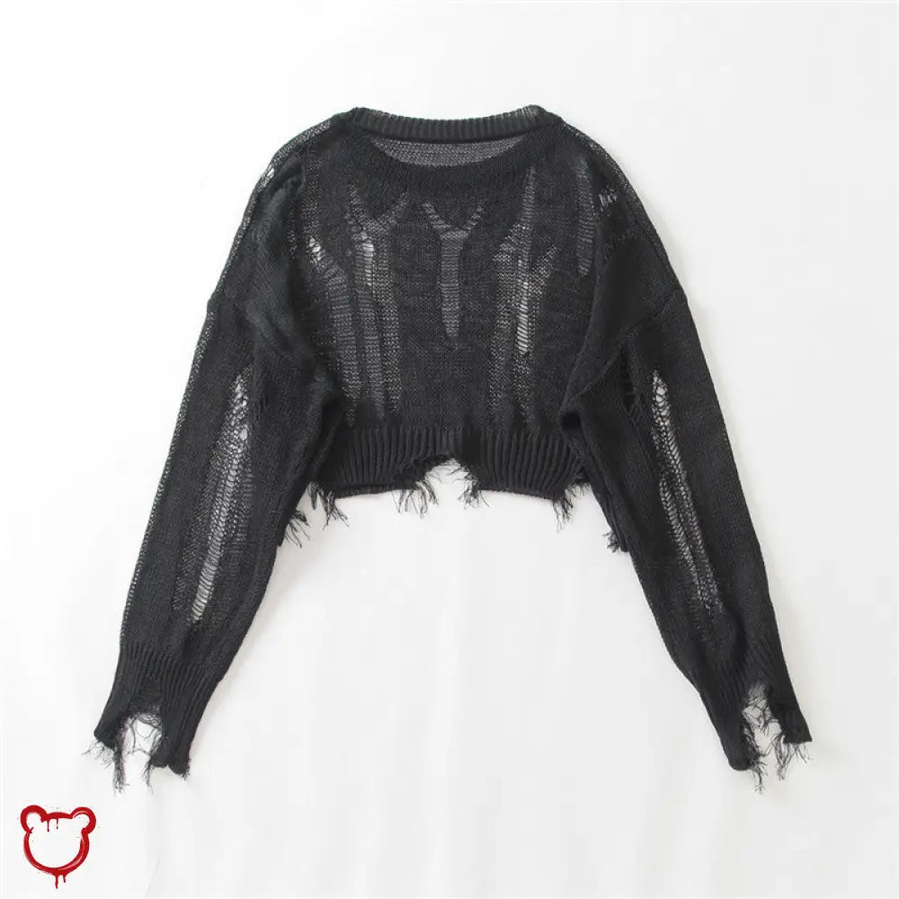 Shadowed Grunge Sweater - The Cursed Closet