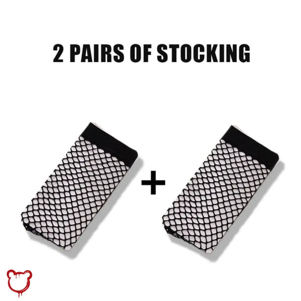 The Cursed Closet Fishnet Transparent Stockings at $15.99 USD