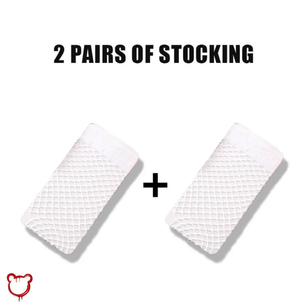 The Cursed Closet Fishnet Transparent Stockings at $15.99 USD