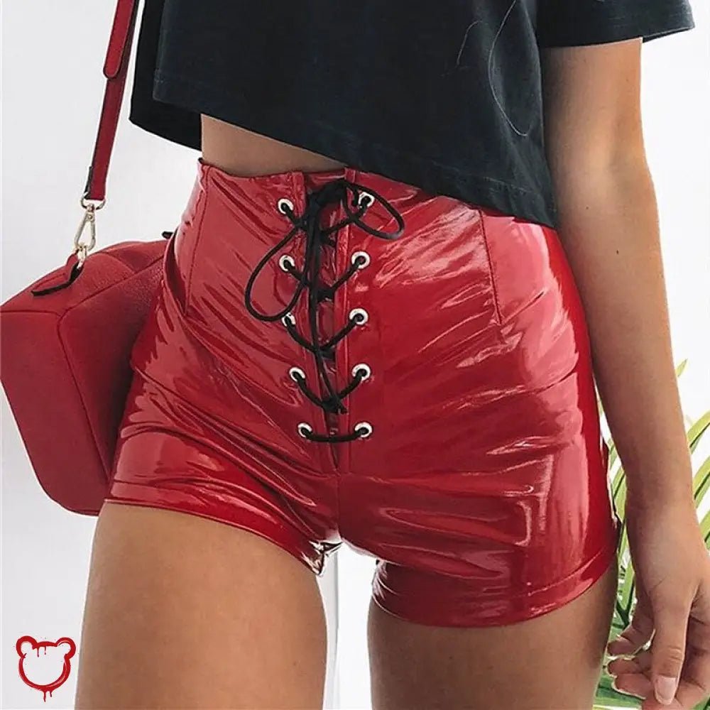 Shiny PU Shorts - The Cursed Closet