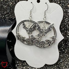 Silver Bat Moon Earrings - The Cursed Closet