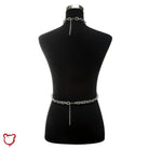 Silver harness body chain - The Cursed Closet