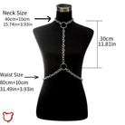 Silver harness body chain - The Cursed Closet
