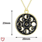 Silver Moon Phases Necklace - The Cursed Closet