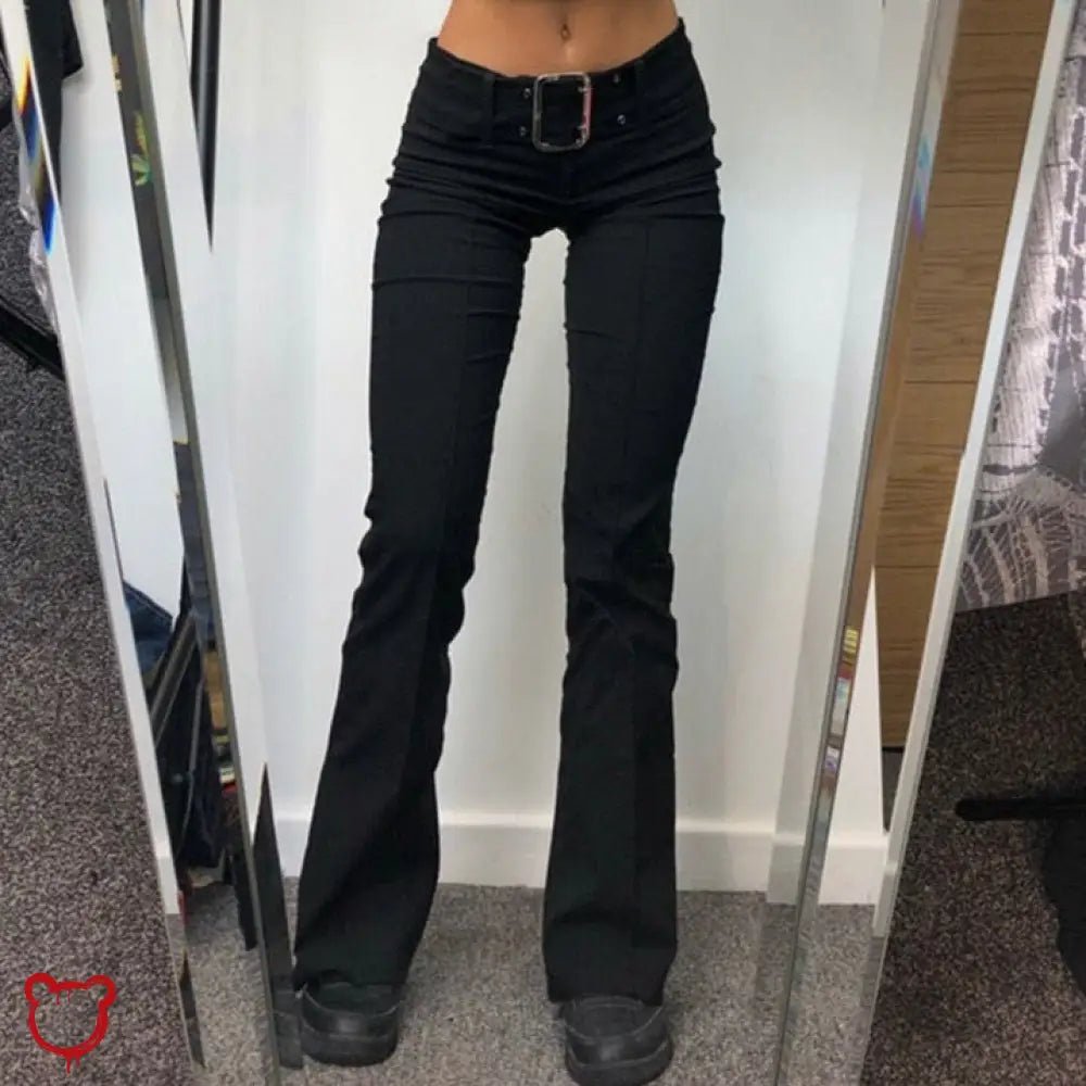 Skinny Buckle Cage Pants - The Cursed Closet