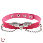 "Skull Bat Choker: Multi - Colored Option" - The Cursed Closet