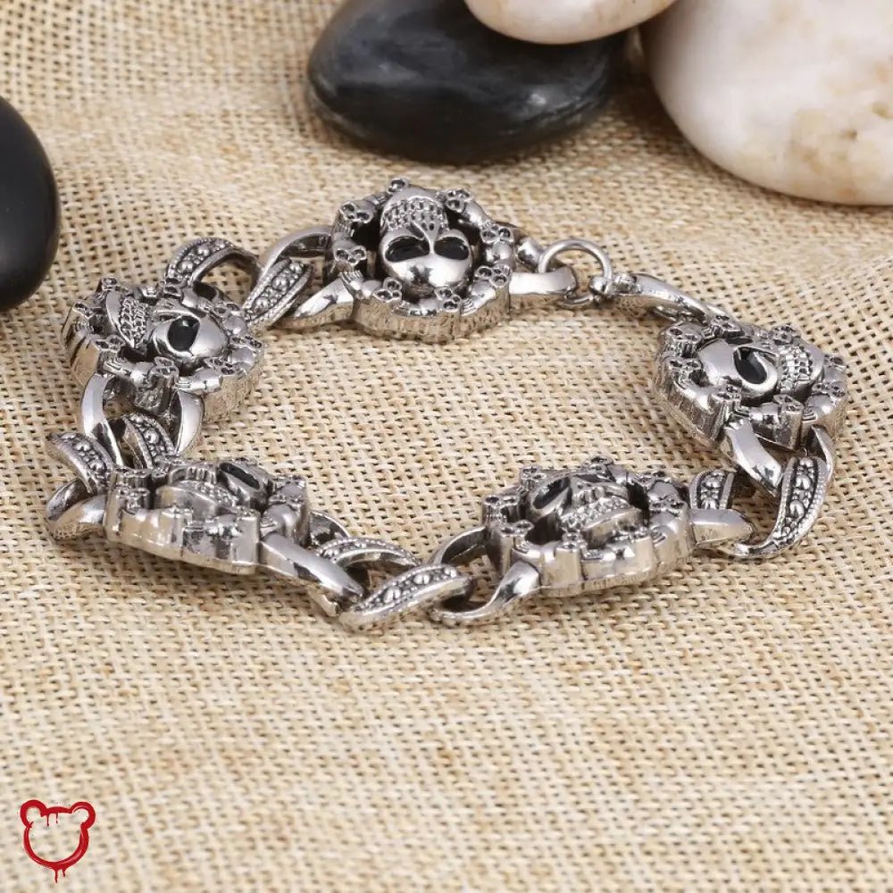 Skull Charm Bracelet - The Cursed Closet