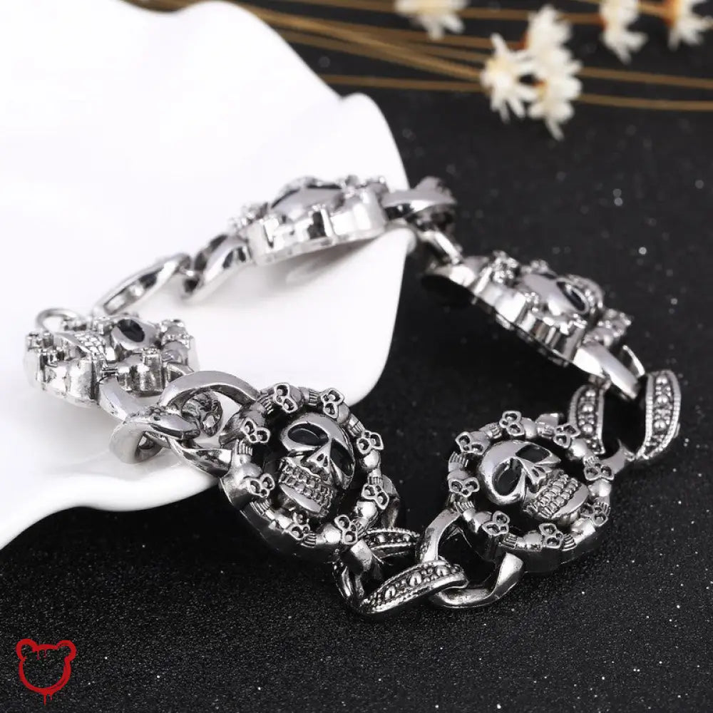 Skull Charm Bracelet - The Cursed Closet