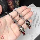 Skull Coffin Wire Earrings - The Cursed Closet