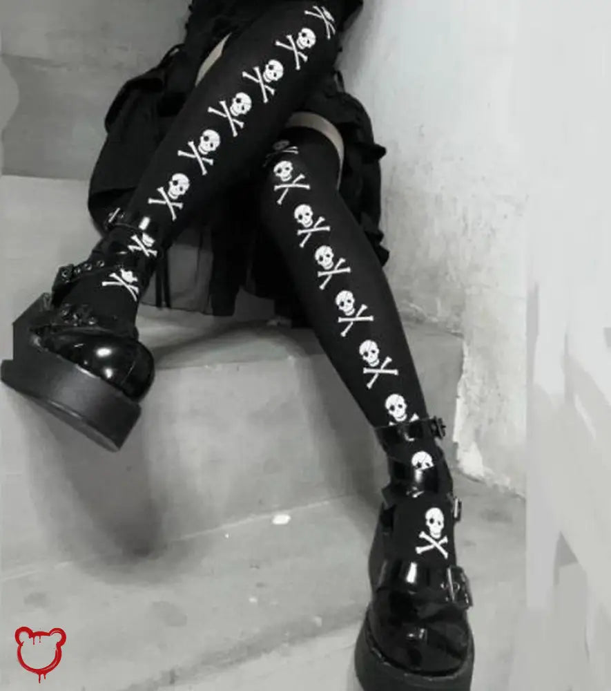 Skull & Crossbones Legwear - The Cursed Closet