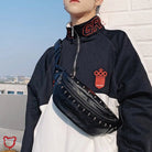 Skull Goth Fanny Pack - Phone Pouch - The Cursed Closet