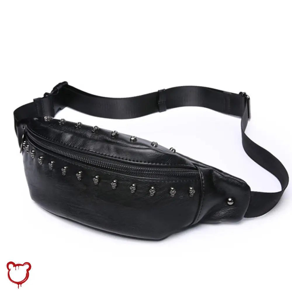 Skull Goth Fanny Pack - Phone Pouch - The Cursed Closet