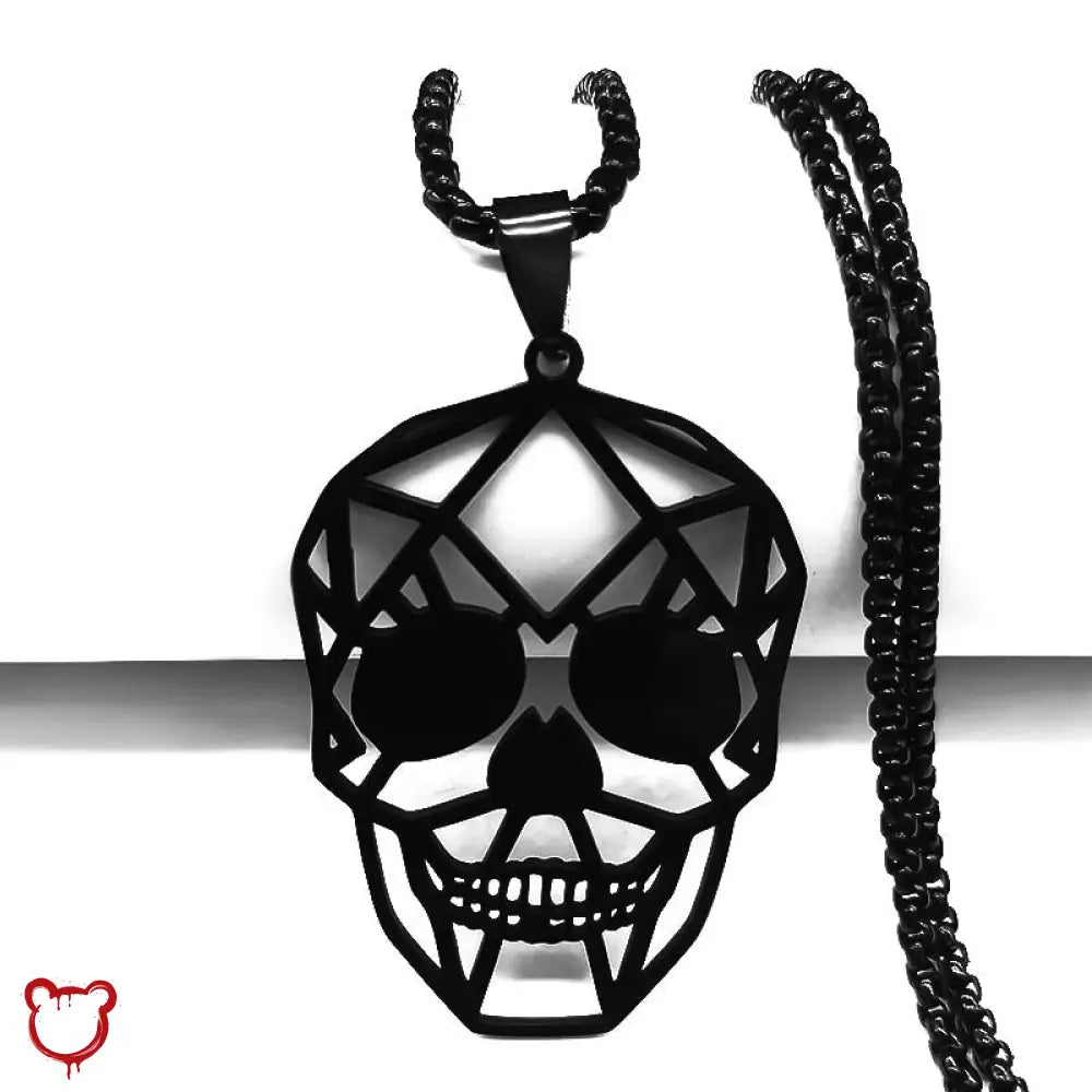 Skull Gothic Necklace Stainless Steel - The Cursed Closet
