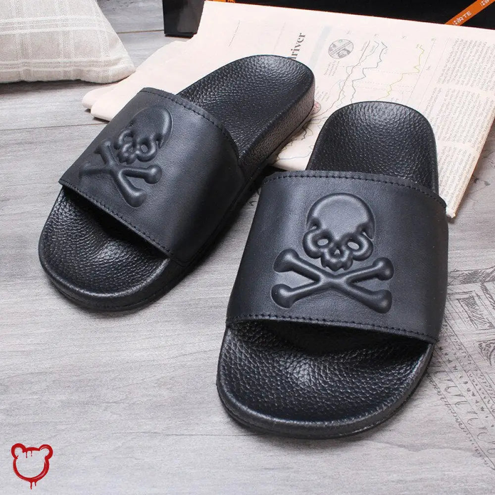 Skull PVC Slippers - The Cursed Closet